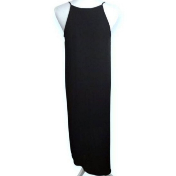 White House Black Market Black, White, & Red Asemetrical Maxi dress Sz.4 EUC - Picture 7 of 10